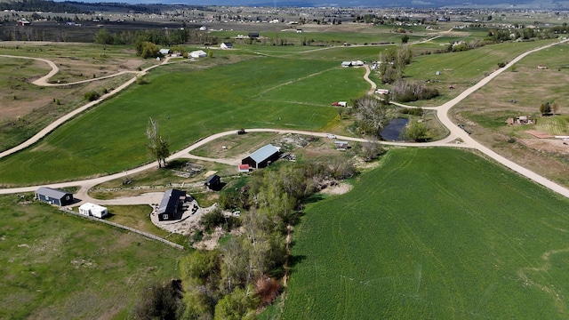 4358 Charlotte Way, Stevensville, MT 59870 - aerial view of property's location with rural landscape