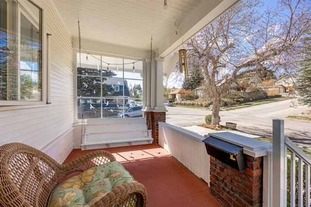 view of patio / terrace with a porch