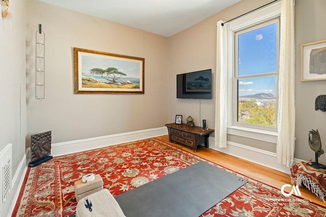 202 Blake St, Helena, MT 59601 - living area with wood finished floors and baseboards