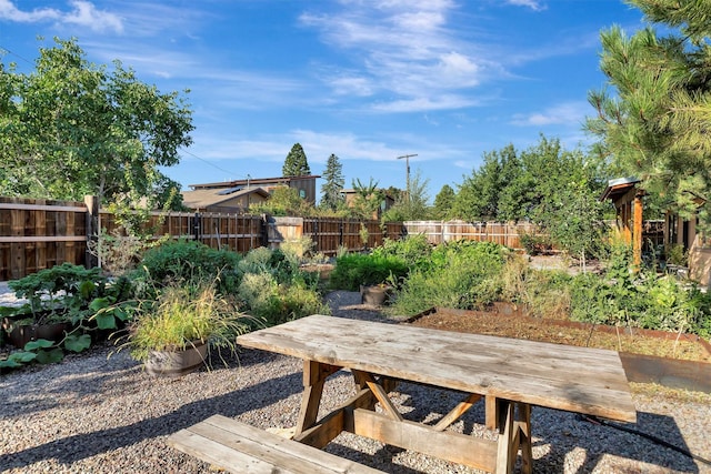 view of fenced backyard