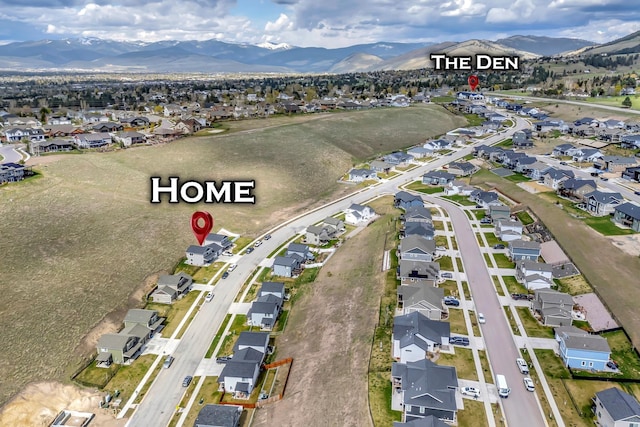 7047 Shaver Dr Unit B, Missoula, MT 59803 - aerial view of property's location featuring nearby suburban area and a mountain backdrop