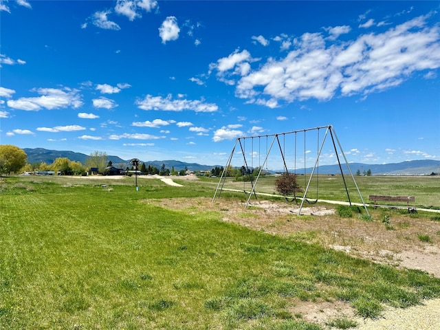 146 New Meadows Dr, Missoula, MT 59808 - view of yard with a mountain view and a view of rural / pastoral area