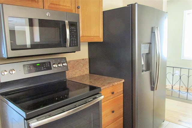 kitchen with stainless steel appliances