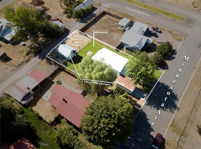 613 Minnesota Ave, Libby, MT 59923 - aerial overview of property's location with property parcel outlined