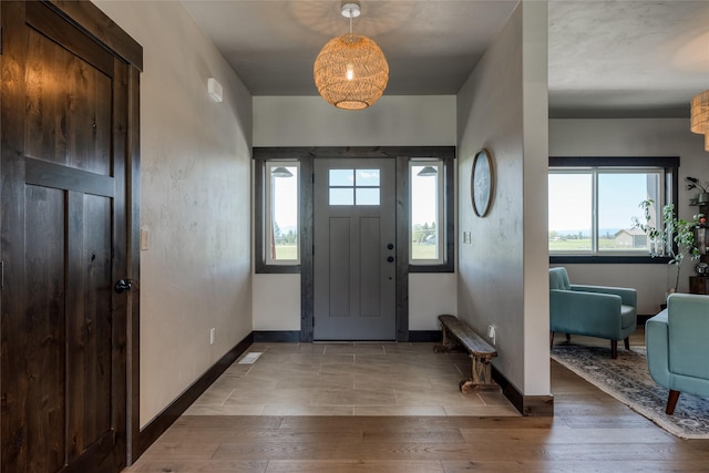 29 Elk Run Trl, Kalispell, MT 59901 - entrance foyer with wood finished floors and baseboards