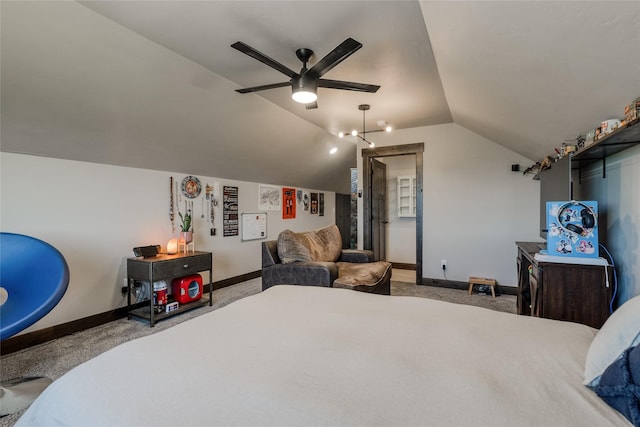 29 Elk Run Trl, Kalispell, MT 59901 - bedroom with lofted ceiling and carpet floors