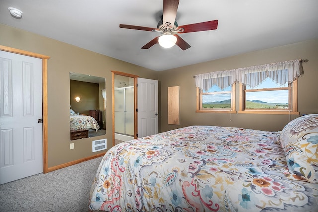 36496 Ridgeway Ct, Polson, MT 59860 - bedroom featuring carpet floors, a ceiling fan, and baseboards