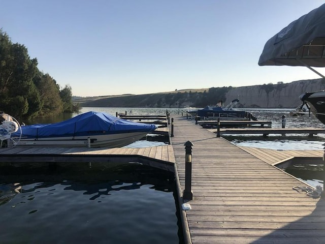 36496 Ridgeway Ct, Polson, MT 59860 - dock area with a water and mountain view