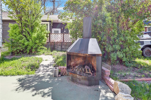 1320 1st Ave S, Great Falls, MT 59401 - view of outbuilding featuring exterior fireplace