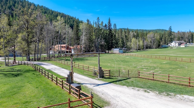 1492 Mcmannamy Draw, Kalispell, MT 59901 - view of home's community featuring a view of rural / pastoral area, a view of trees, and a storage unit