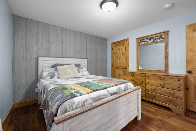 1492 Mcmannamy Draw, Kalispell, MT 59901 - bedroom with wood finished floors and wood walls