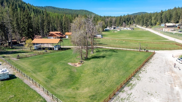 1492 Mcmannamy Draw, Kalispell, MT 59901 - overview of rural landscape featuring a forest and agricultural land