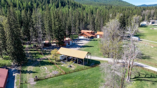 1492 Mcmannamy Draw, Kalispell, MT 59901 - overview of rural landscape featuring a heavily wooded area