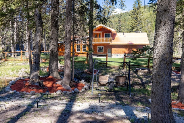 1492 Mcmannamy Draw, Kalispell, MT 59901 - view of yard featuring a wooded view