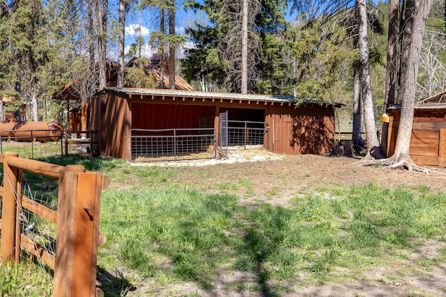 1492 Mcmannamy Draw, Kalispell, MT 59901 - view of yard featuring an exterior structure and an outdoor structure