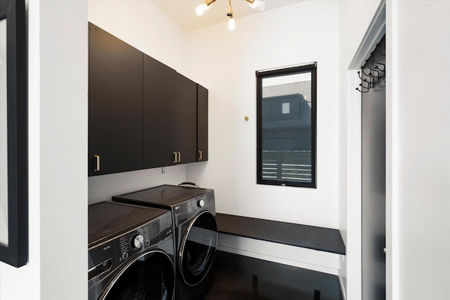 772 Denver St Unit A & B, Whitefish, MT 59937 - washroom featuring cabinet space and separate washer and dryer