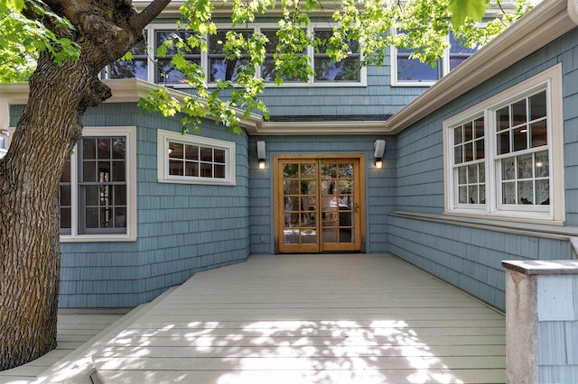 300 Evans Ave, Missoula, MT 59801 - wooden terrace with french doors