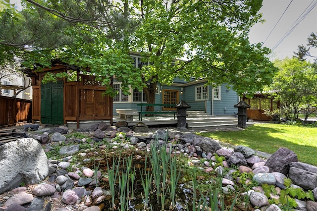 300 Evans Ave, Missoula, MT 59801 - view of yard featuring a wooden deck