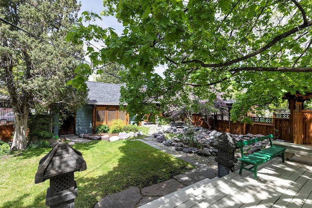 300 Evans Ave, Missoula, MT 59801 - view of yard featuring a deck