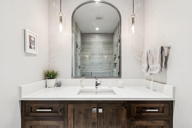 145 Elk Highlands Dr, Whitefish, MT 59937 - bathroom with vanity and a shower stall