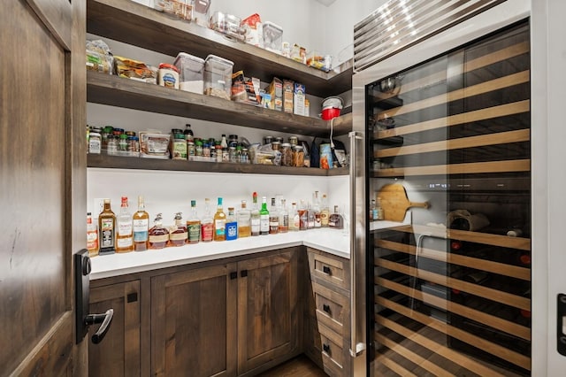 145 Elk Highlands Dr, Whitefish, MT 59937 - pantry with wine cooler