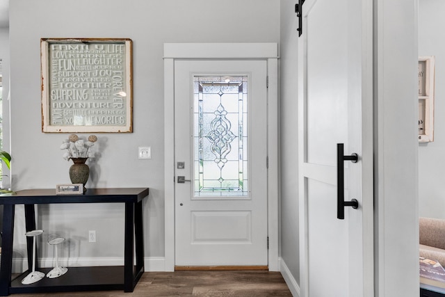 286 Ordway Dr, Florence, MT 59833 - foyer with wood finished floors and baseboards