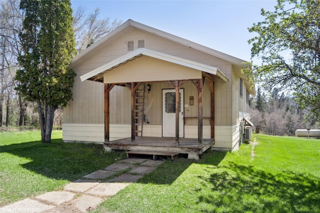 222 Lundeen Rd, Eureka, MT 59917 - view of front of home featuring a front lawn