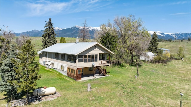 222 Lundeen Rd, Eureka, MT 59917 - aerial view of property and surrounding area with a mountainous background