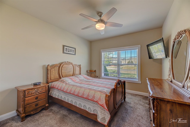 7175 Bootlegger Dr, Helena, MT 59602 - bedroom featuring carpet flooring, baseboards, and ceiling fan