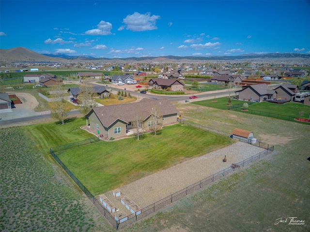 7175 Bootlegger Dr, Helena, MT 59602 - aerial perspective of suburban area with mountains