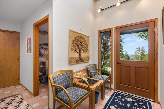 foyer entrance with plenty of natural light