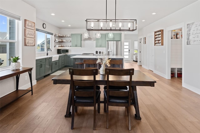 131 Owl Loop, Kalispell, MT 59901 - dining room featuring light wood-style flooring and recessed lighting
