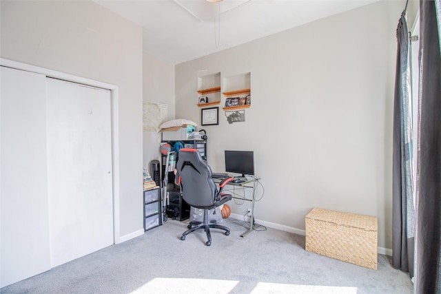 717 W Quartz St, Butte, MT 59701 - office with carpet floors and baseboards