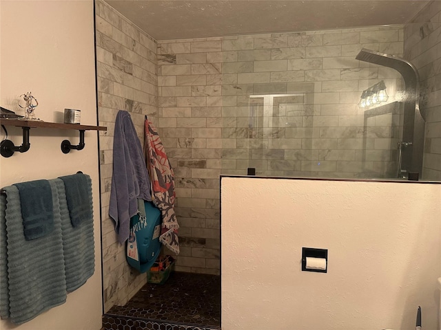 bathroom featuring a walk in shower