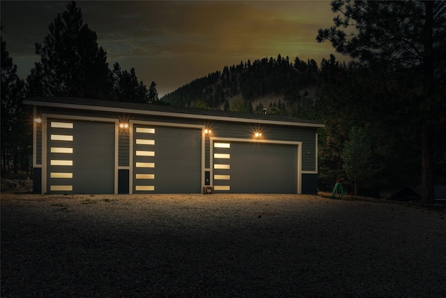 10758 Sleeman Creek Rd, Lolo, MT 59847 - garage with a mountain view