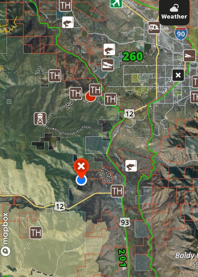 10758 Sleeman Creek Rd, Lolo, MT 59847 - aerial map of property and surrounding area