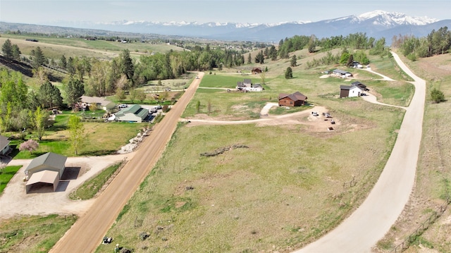 668 Dry Gulch Rd, Stevensville, MT 59870 - aerial view of property's location featuring rural landscape and mountains