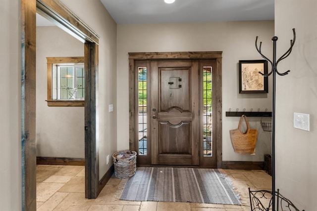 15 Sandi Ln, Heron, MT 59844 - entrance foyer featuring stone tile flooring and baseboards