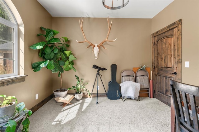 15 Sandi Ln, Heron, MT 59844 - living area featuring healthy amount of natural light, carpet floors, and baseboards