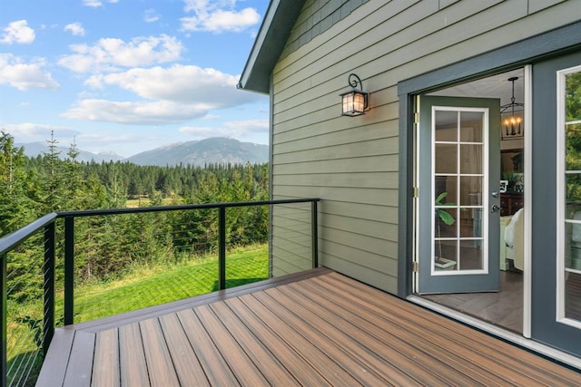 15 Sandi Ln, Heron, MT 59844 - deck with a mountain view and a wooded view