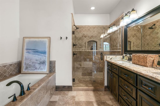 15 Sandi Ln, Heron, MT 59844 - bathroom with a shower stall, vanity, and a bath