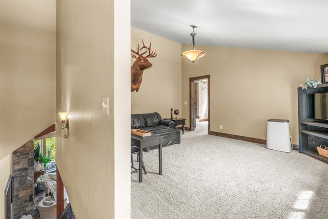 15 Sandi Ln, Heron, MT 59844 - carpeted living room with lofted ceiling