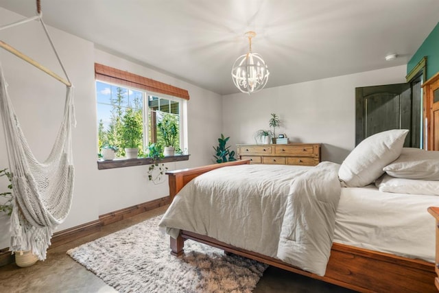 15 Sandi Ln, Heron, MT 59844 - bedroom featuring a chandelier and baseboards