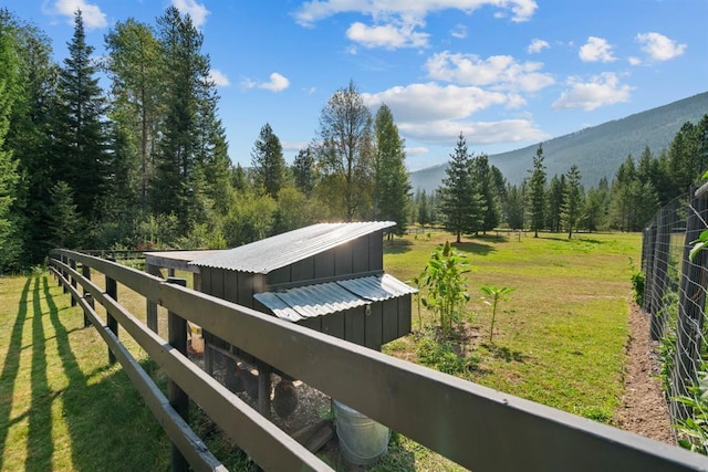 15 Sandi Ln, Heron, MT 59844 - surrounding community featuring a view of trees, an outbuilding, and a mountain view