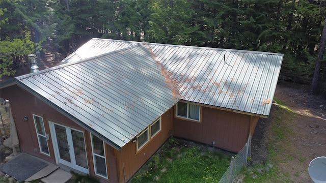 401 Western Larch Ln, Yaak, MT 59935 - view of home's exterior featuring metal roof