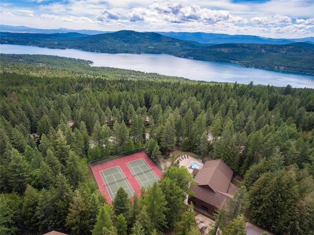 97 Cedar Way Unit 97, Whitefish, MT 59937 - aerial view of a forest and a water and mountain view