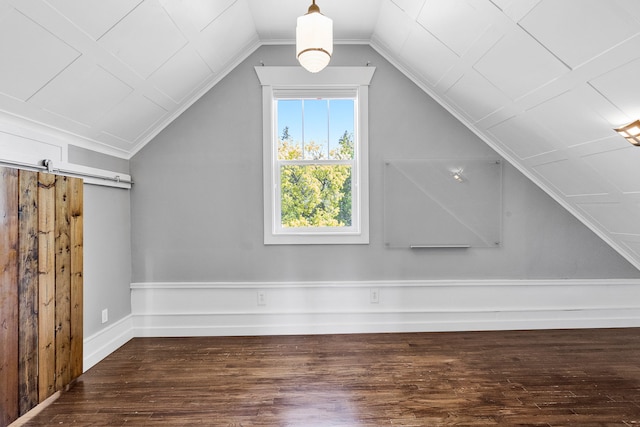 705 N 3rd St W, Missoula, MT 59802 - bonus room with wood finished floors, plenty of natural light, vaulted ceiling, and a barn door