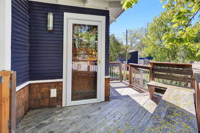 705 N 3rd St W, Missoula, MT 59802 - view of exterior entry featuring a wooden deck
