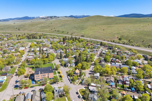 705 N 3rd St W, Missoula, MT 59802 - aerial perspective of suburban area with a mountainous background