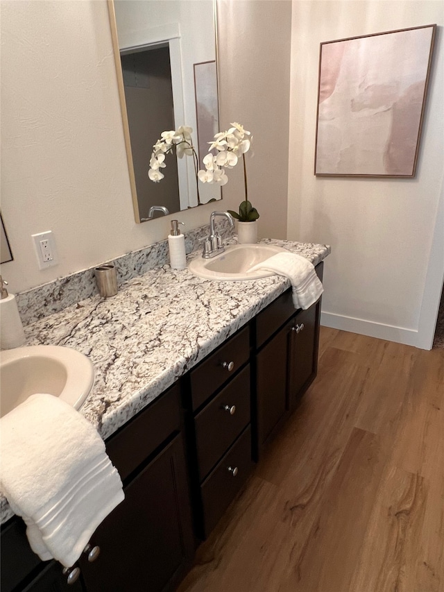 315 Meadow View Loop, East Helena, MT 59635 - full bathroom with double vanity and wood finished floors